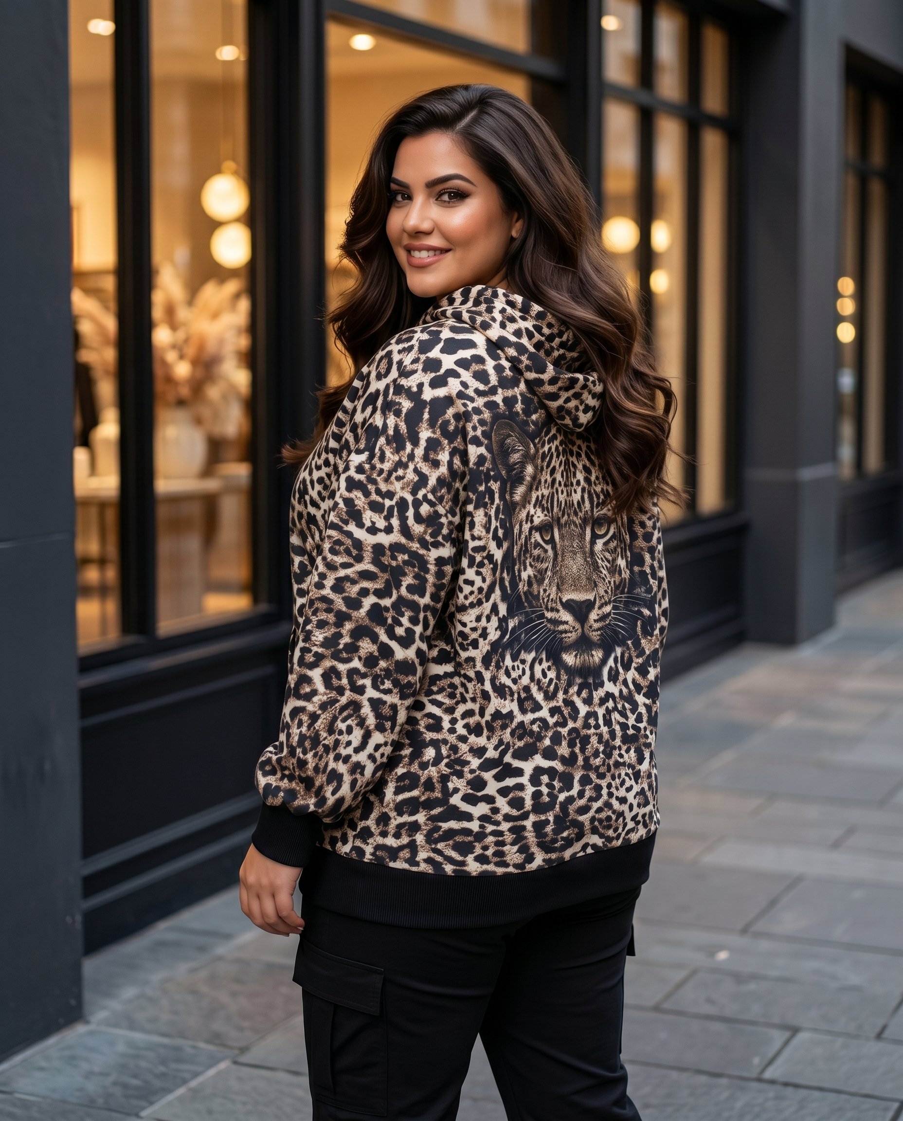 Cropped Faux leather Jacket