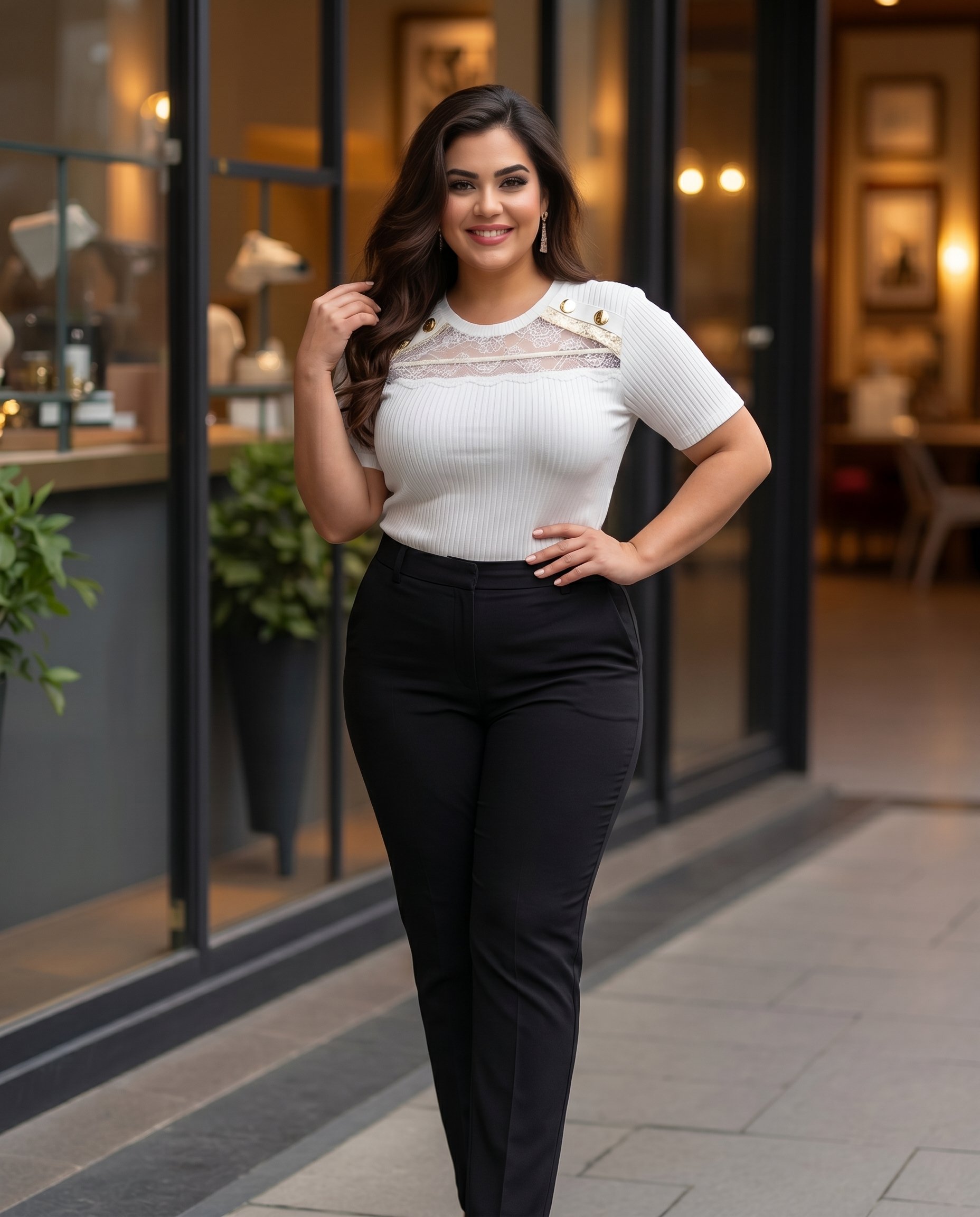 Bluzka z KORONKĄ KEN -70235 - 8