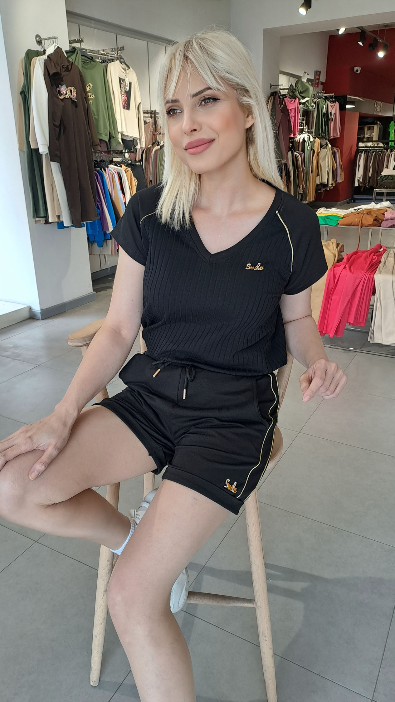 Cropped Faux leather Jacket