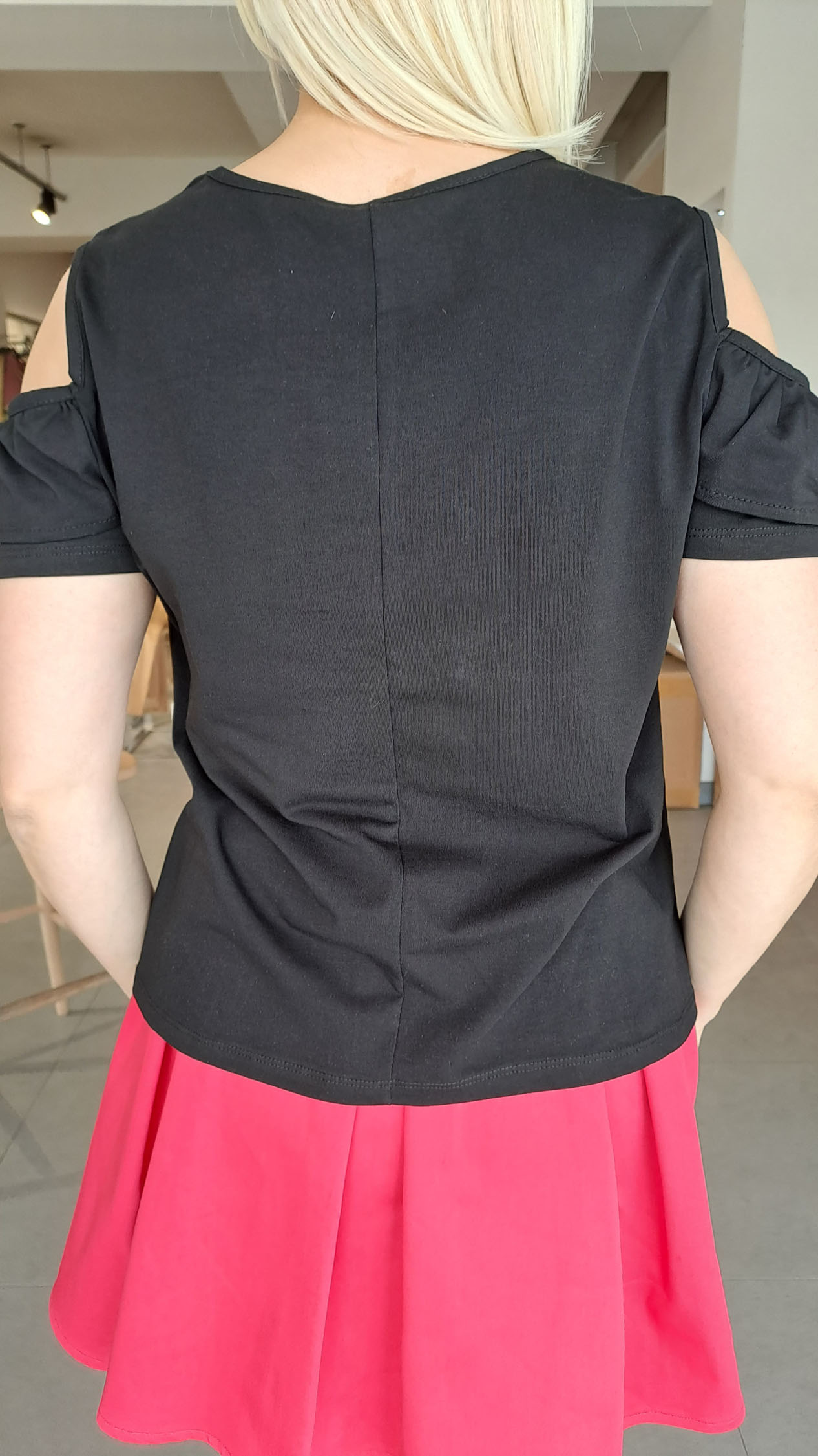 Cropped Faux leather Jacket