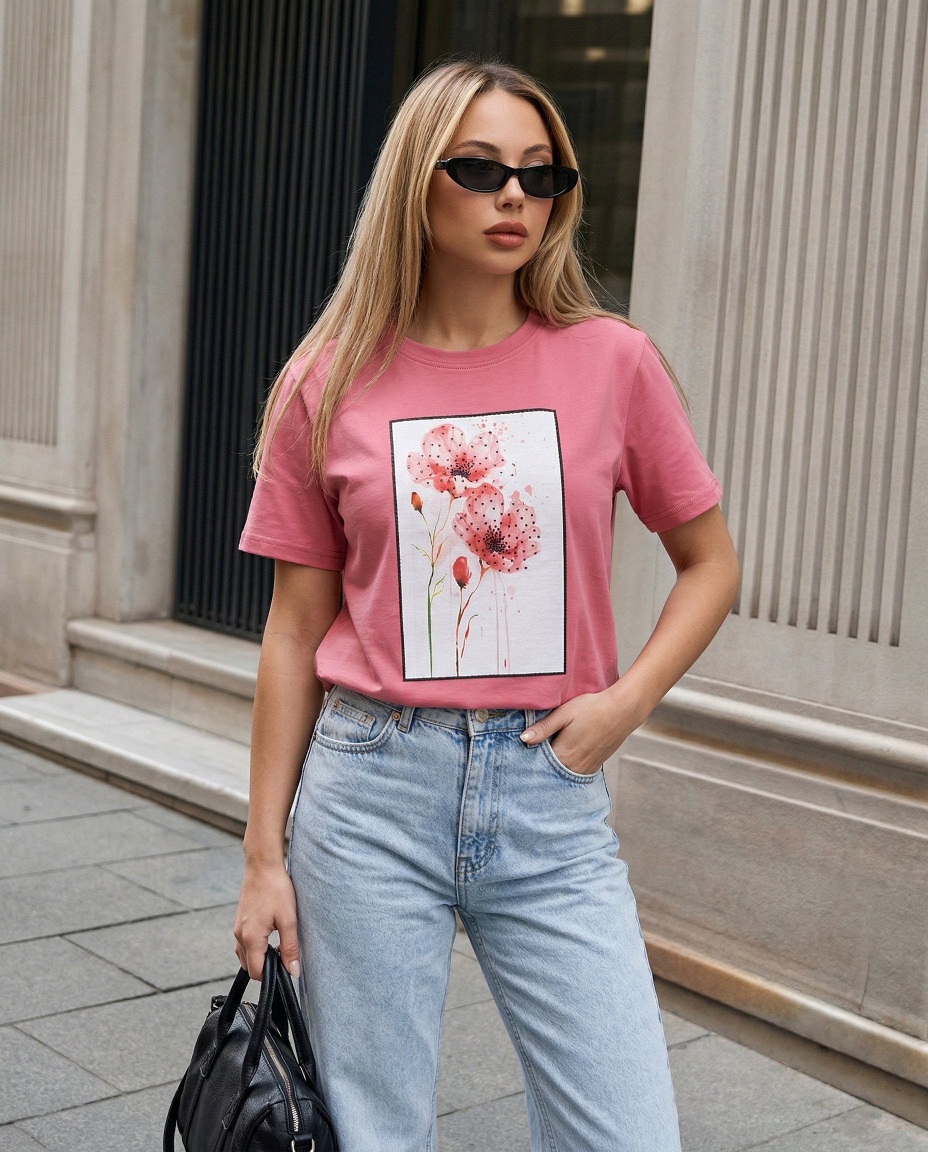 Bluzka z kwiatkiem - 8