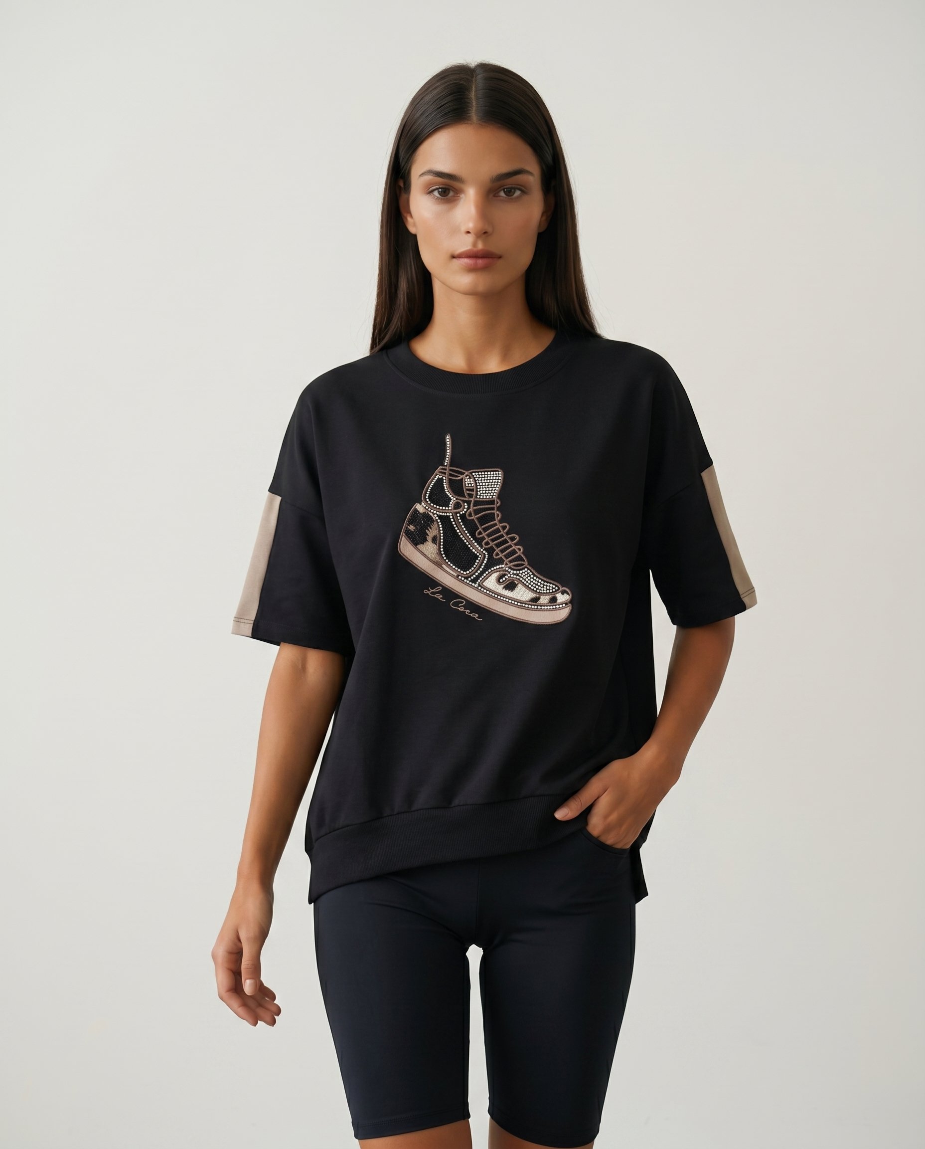 Cropped Faux leather Jacket