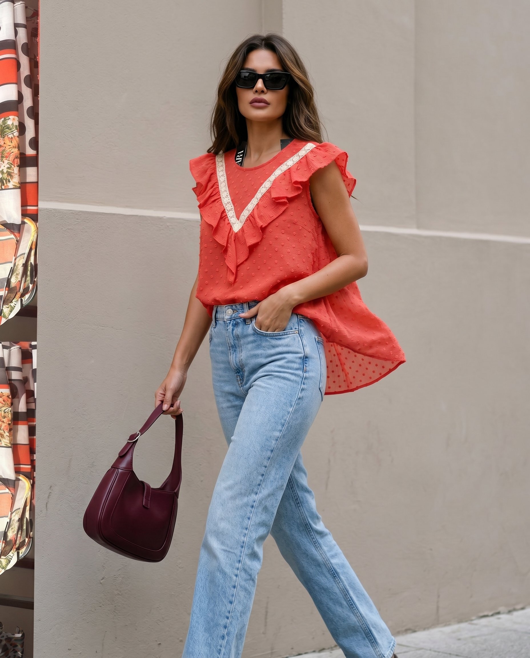 Bluzka z przewiewnej tkaniny - 3