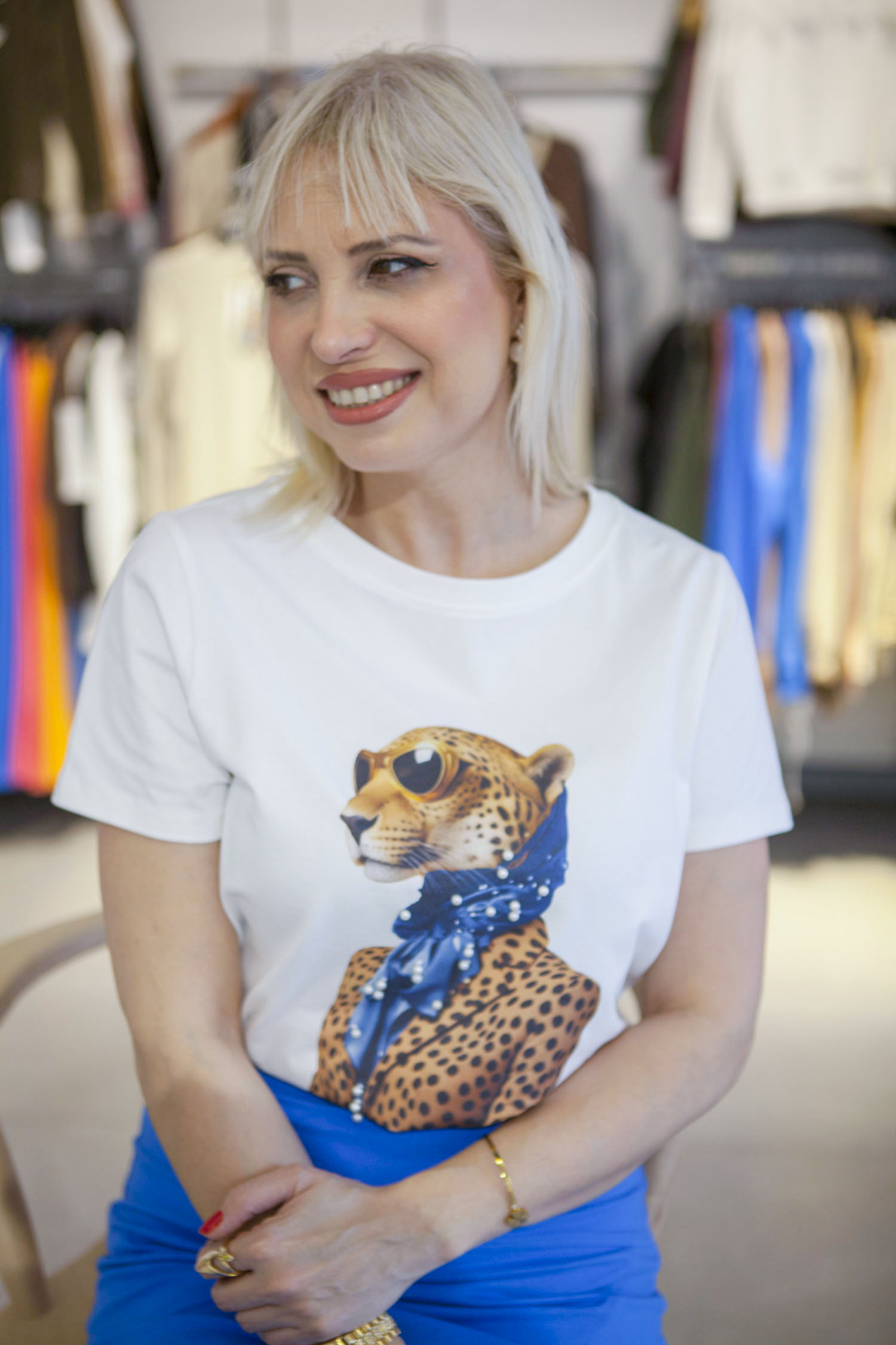 Cropped Faux leather Jacket