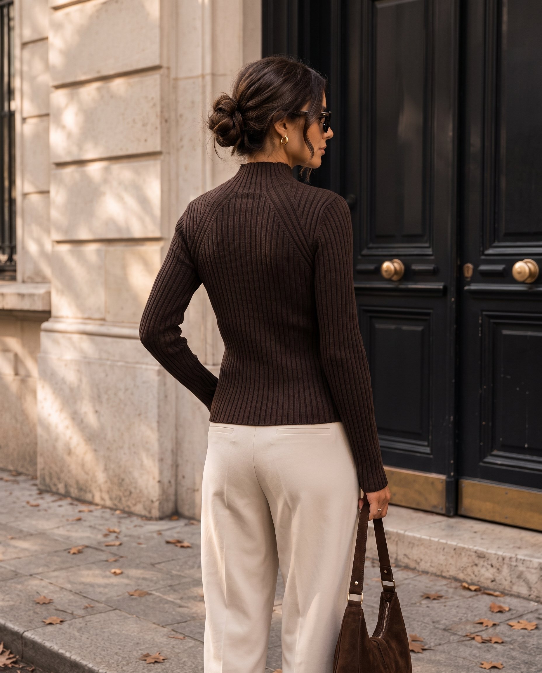 Cropped Faux leather Jacket
