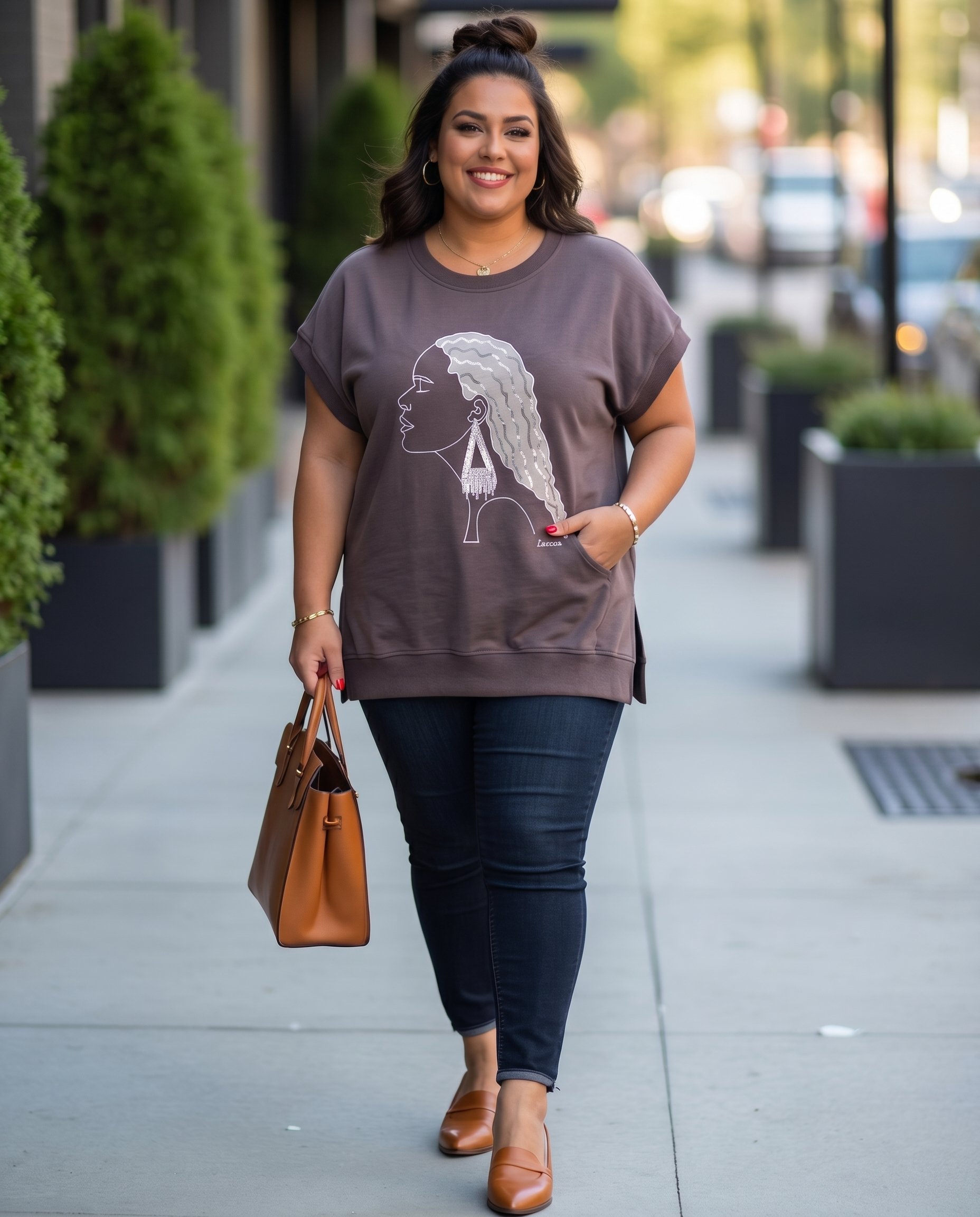 Cropped Faux leather Jacket