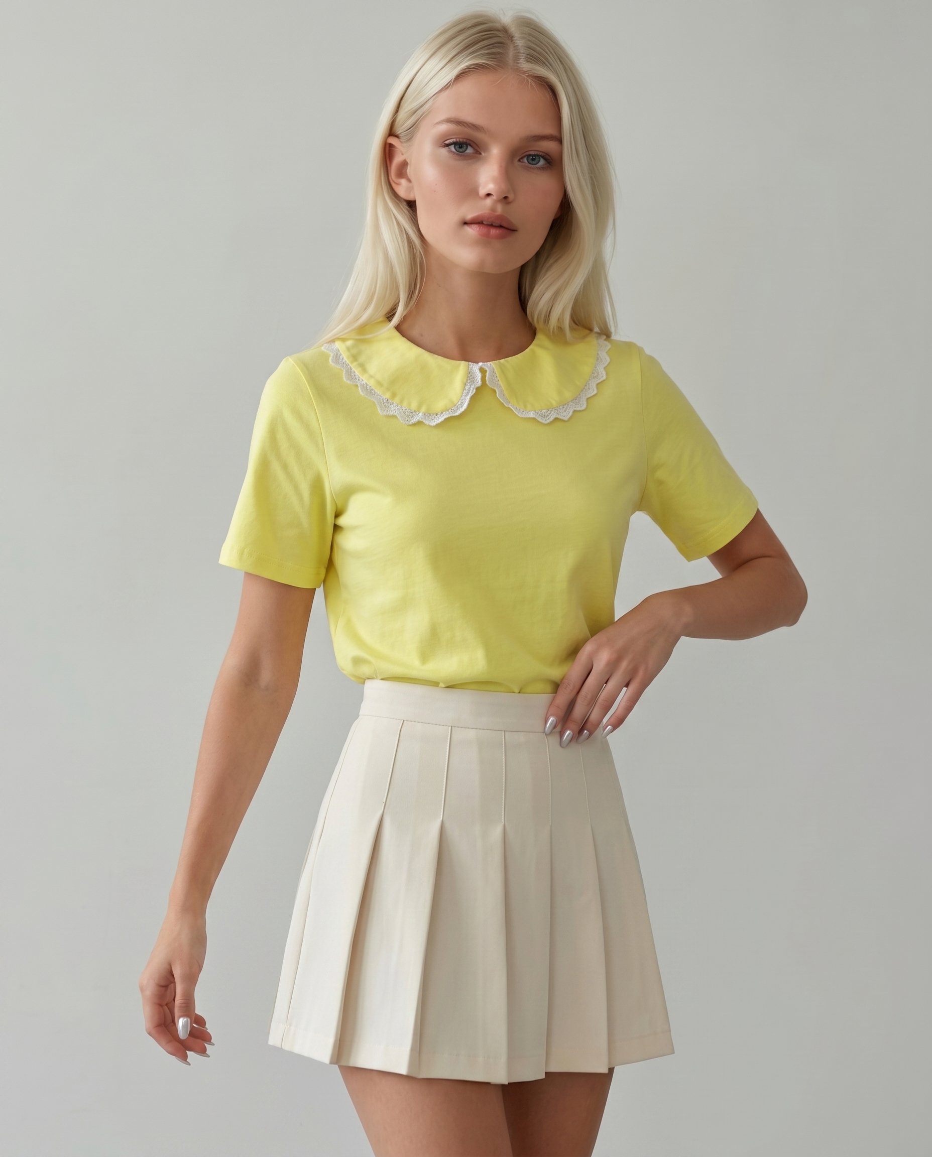 Bluzka z kołnierzykiem FE-1579 - 2