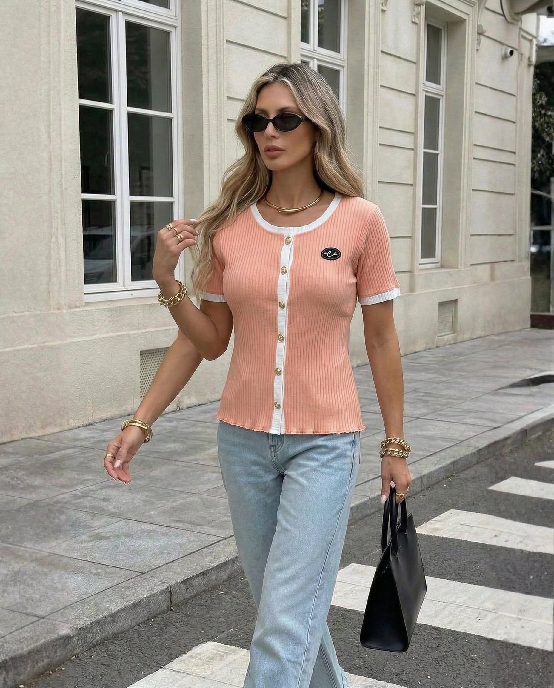 Bluzka z guziczkami - 10