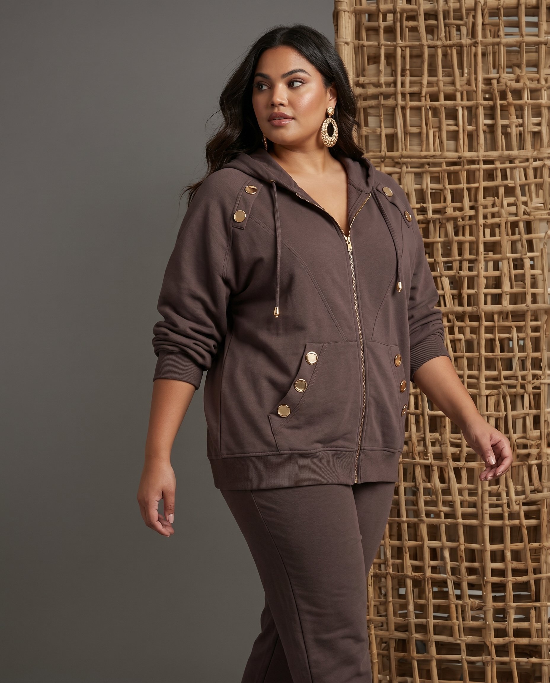 Bluza ze ZŁOTYMI NAPAMI KEN-40415 - 2