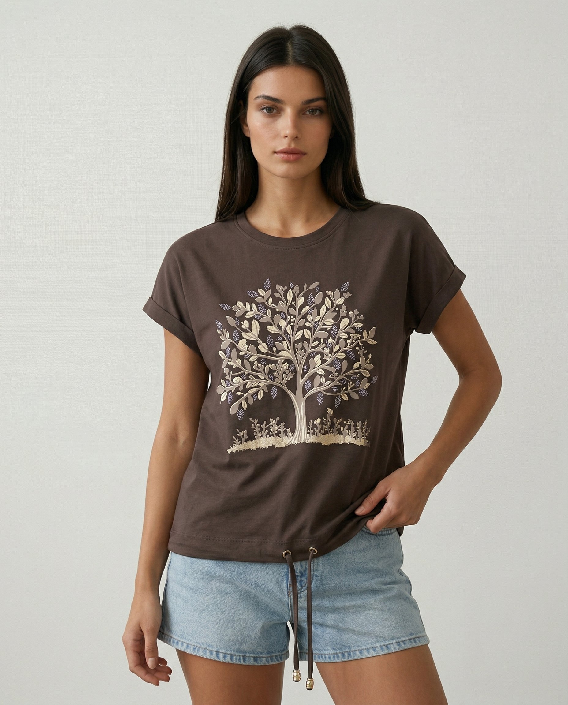 Cropped Faux leather Jacket