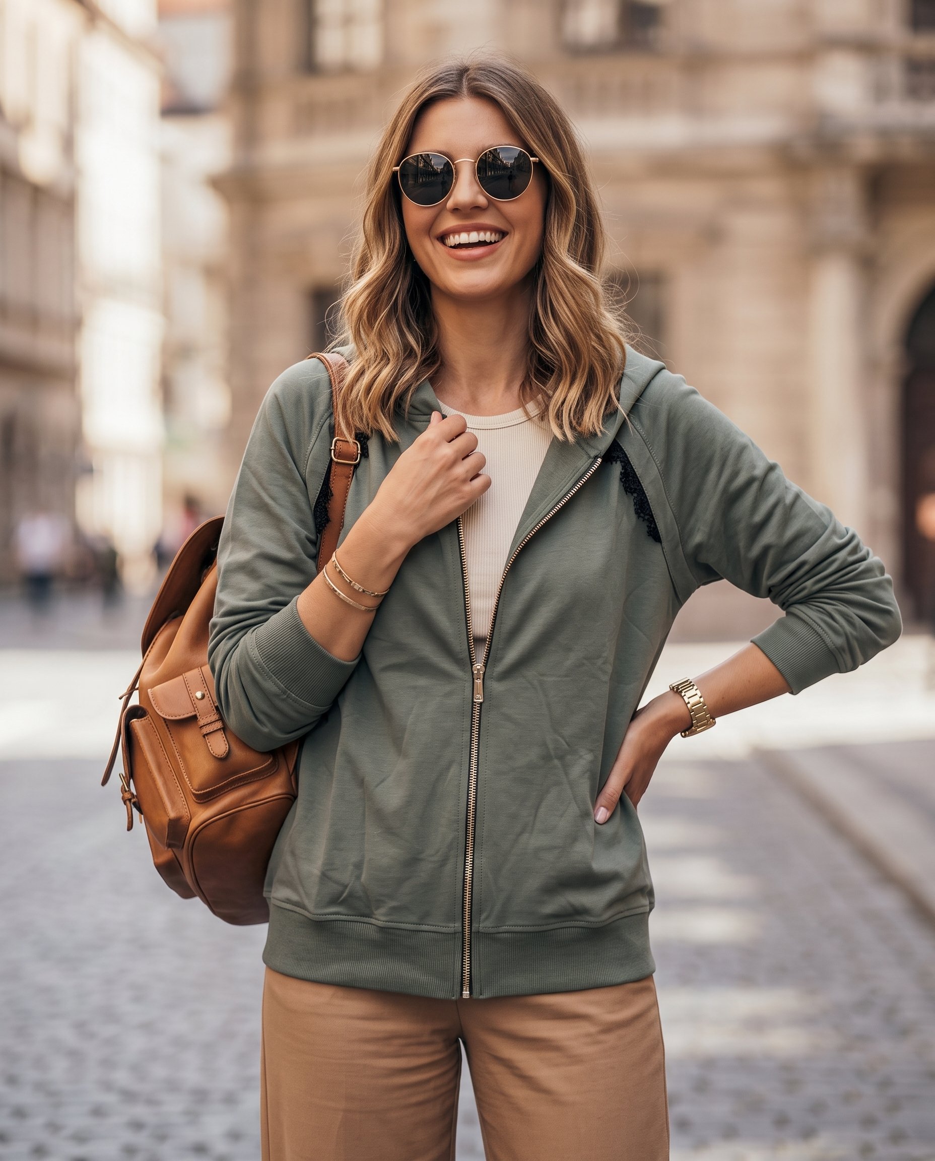 Bluza ROZPINANA Z KORONKĄ - 4